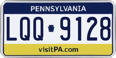 PA license plate LQQ9128