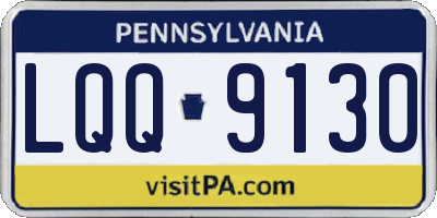 PA license plate LQQ9130