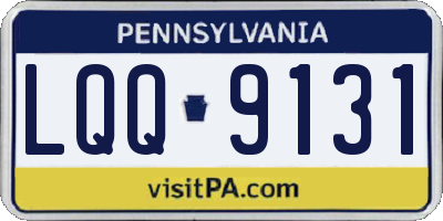 PA license plate LQQ9131