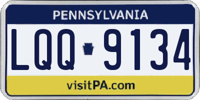 PA license plate LQQ9134