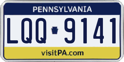 PA license plate LQQ9141