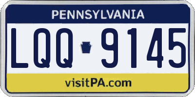 PA license plate LQQ9145