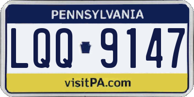 PA license plate LQQ9147