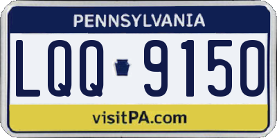PA license plate LQQ9150