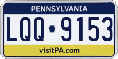 PA license plate LQQ9153
