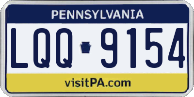 PA license plate LQQ9154