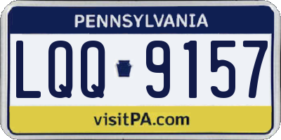 PA license plate LQQ9157
