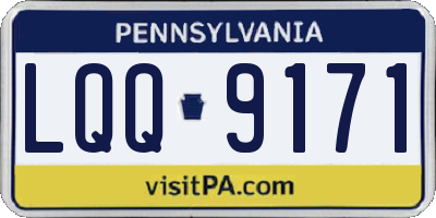 PA license plate LQQ9171