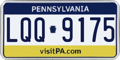 PA license plate LQQ9175