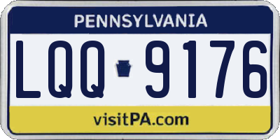 PA license plate LQQ9176