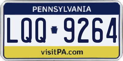PA license plate LQQ9264