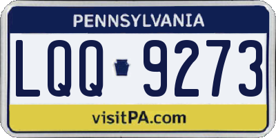 PA license plate LQQ9273