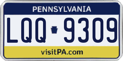 PA license plate LQQ9309
