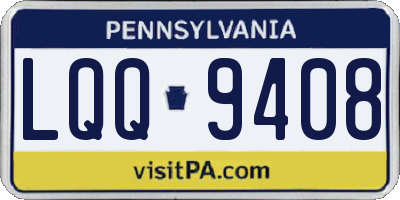 PA license plate LQQ9408