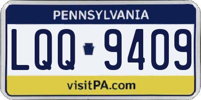PA license plate LQQ9409