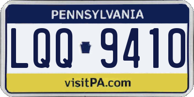 PA license plate LQQ9410