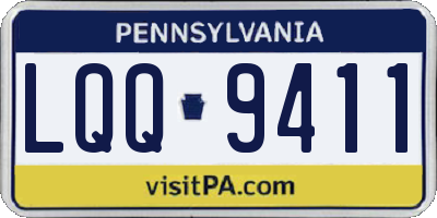 PA license plate LQQ9411