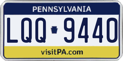 PA license plate LQQ9440