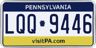 PA license plate LQQ9446