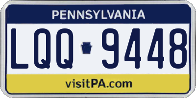 PA license plate LQQ9448