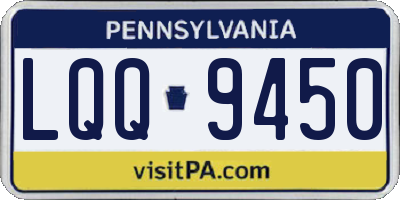 PA license plate LQQ9450