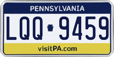 PA license plate LQQ9459