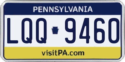 PA license plate LQQ9460
