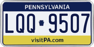 PA license plate LQQ9507