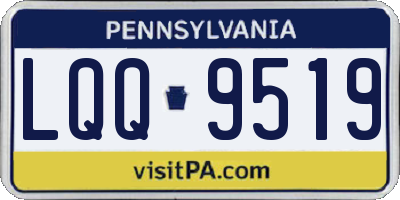 PA license plate LQQ9519