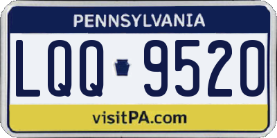 PA license plate LQQ9520
