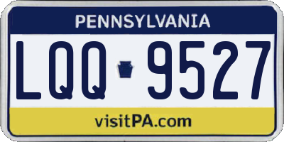 PA license plate LQQ9527