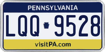 PA license plate LQQ9528