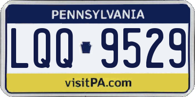 PA license plate LQQ9529