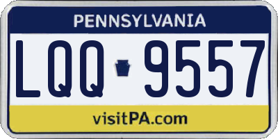 PA license plate LQQ9557