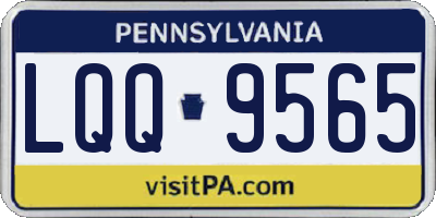 PA license plate LQQ9565