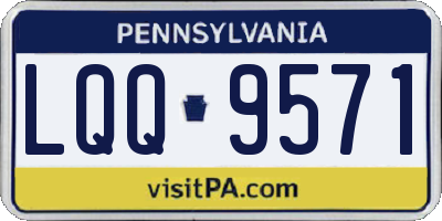 PA license plate LQQ9571