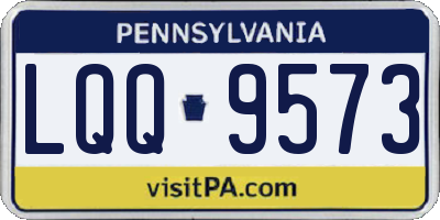 PA license plate LQQ9573