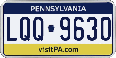 PA license plate LQQ9630