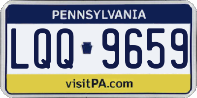 PA license plate LQQ9659