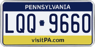 PA license plate LQQ9660
