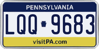 PA license plate LQQ9683