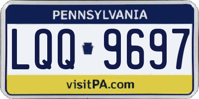 PA license plate LQQ9697