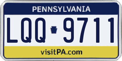 PA license plate LQQ9711
