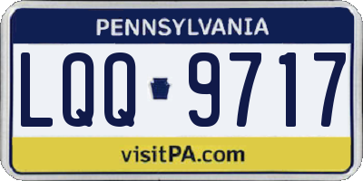PA license plate LQQ9717