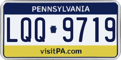 PA license plate LQQ9719