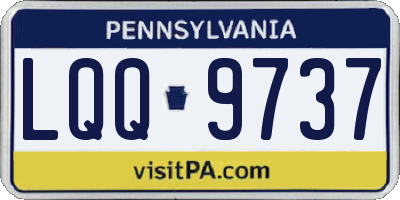 PA license plate LQQ9737