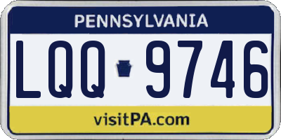 PA license plate LQQ9746