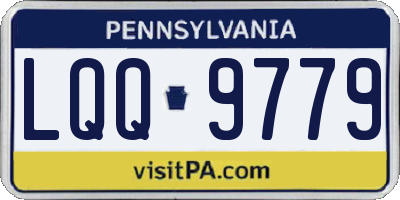 PA license plate LQQ9779