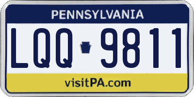 PA license plate LQQ9811