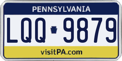 PA license plate LQQ9879